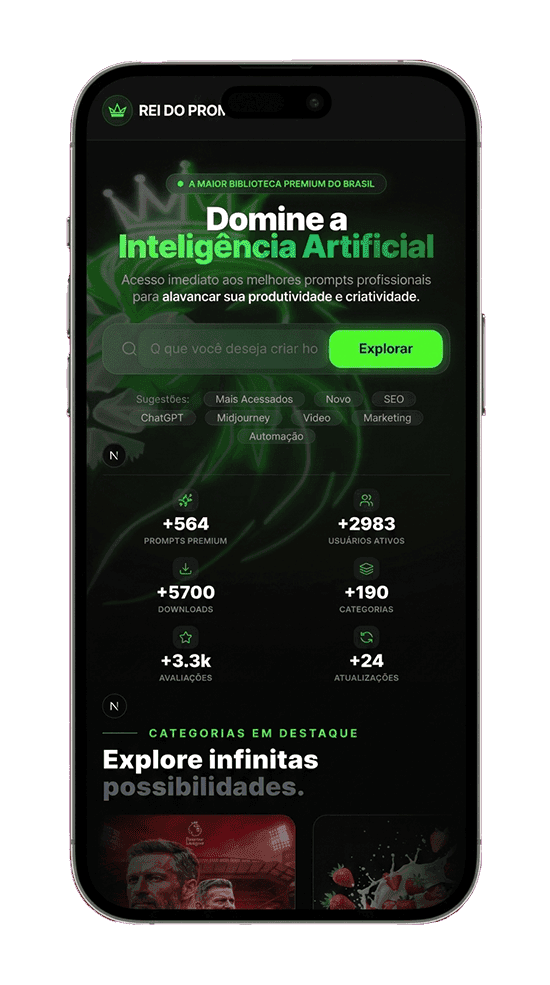 O Rei do Prompt Mobile App